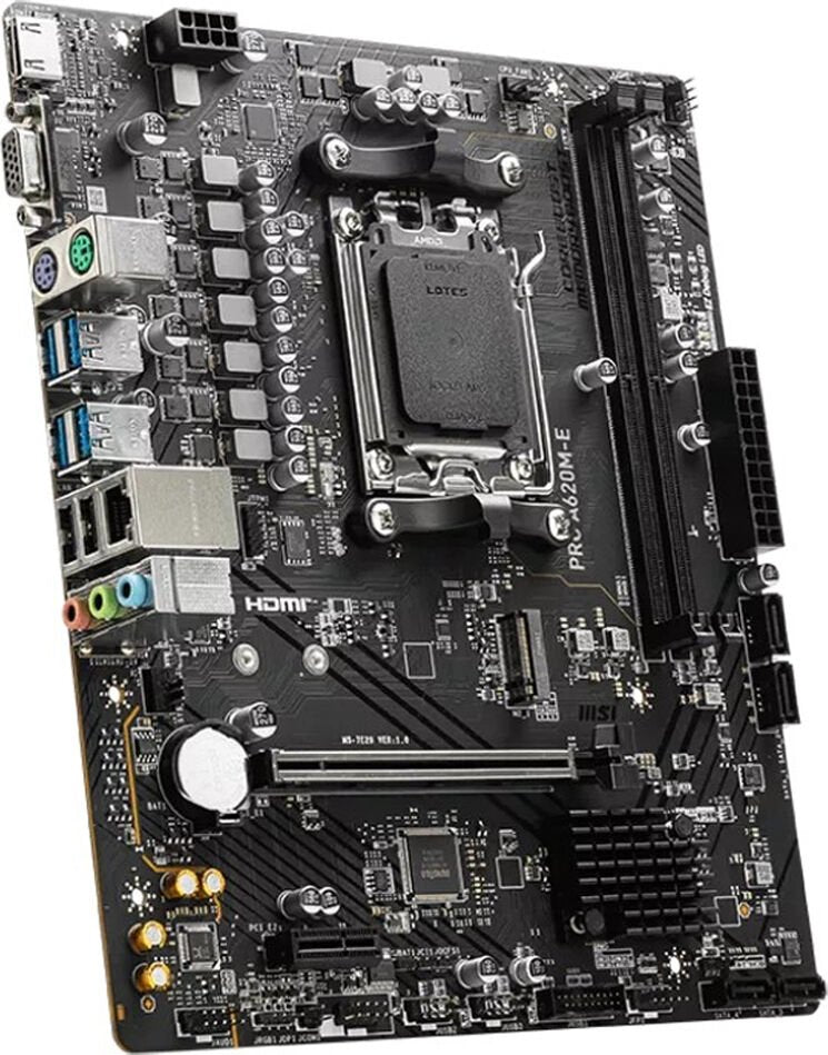 MSI Mainboard PRO A620M-E micro-ATX Sockel AM5 Retail