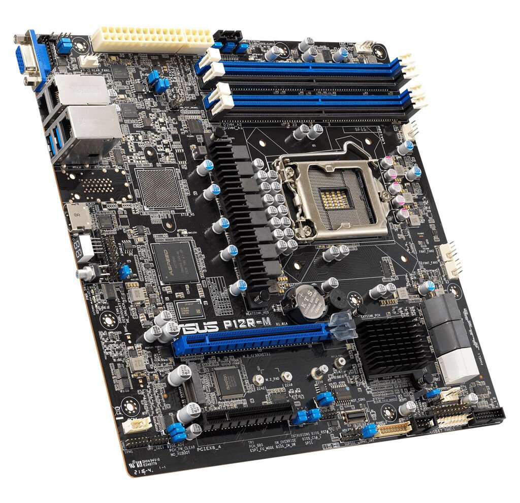 ASUS Mainboard P12R-M micro-ATX Sockel 1200