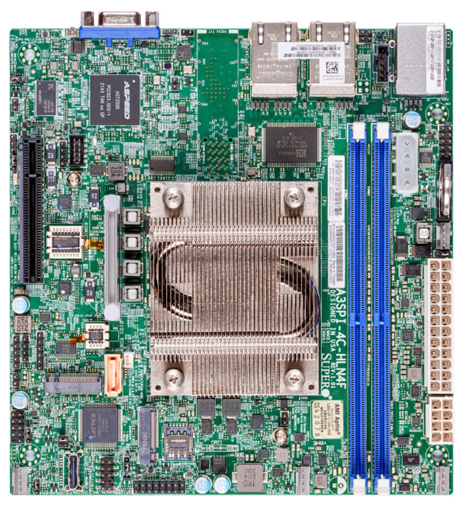 Supermicro Mainboard A3SPI-4C-HLN4F mini-ITX Atom C5315 (4C/4T) 2.4 GHz Bulk