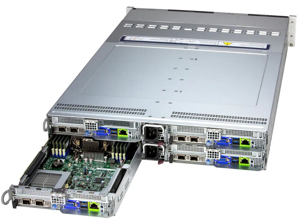 Supermicro Barebone BigTwin SuperServer 2U Dual Sockel 4710 SYS-222BT-HER Complete System Only