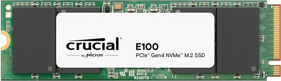 Micron Crucial E100 CT1000E100SSD8 1000 GB 0,073 DWPD M.2 2280 PCIe 4.0 x4 (NVMe) SSD