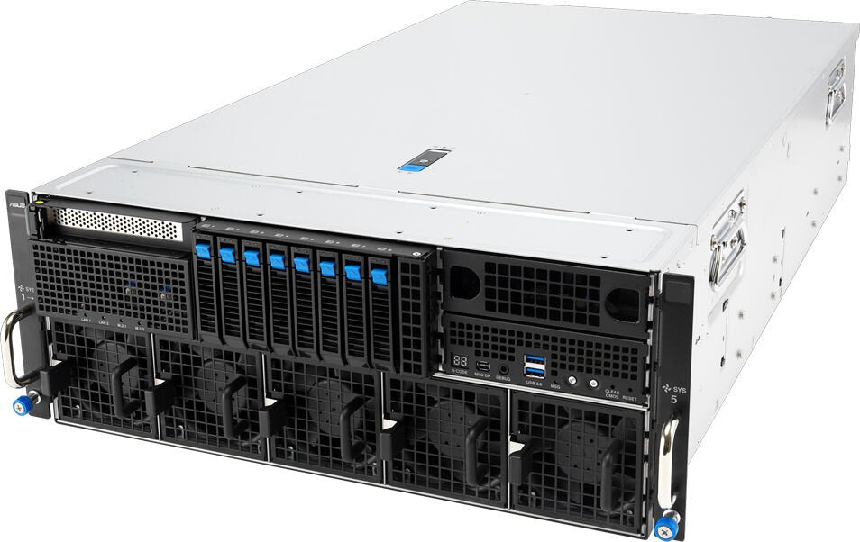 ASUS Barebone NVIDIA MGX Server ESC8000A-E13P/3200W/8N/G 4U Dual Sockel SP5 90SF0404-M00ZR0