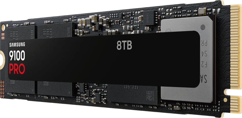 Samsung 9100 PRO MZ-VAP8T0BW 8000 GB 0,33 DWPD M.2 2280 PCIe 5.0 x4 (NVMe) SSD 256bit AES