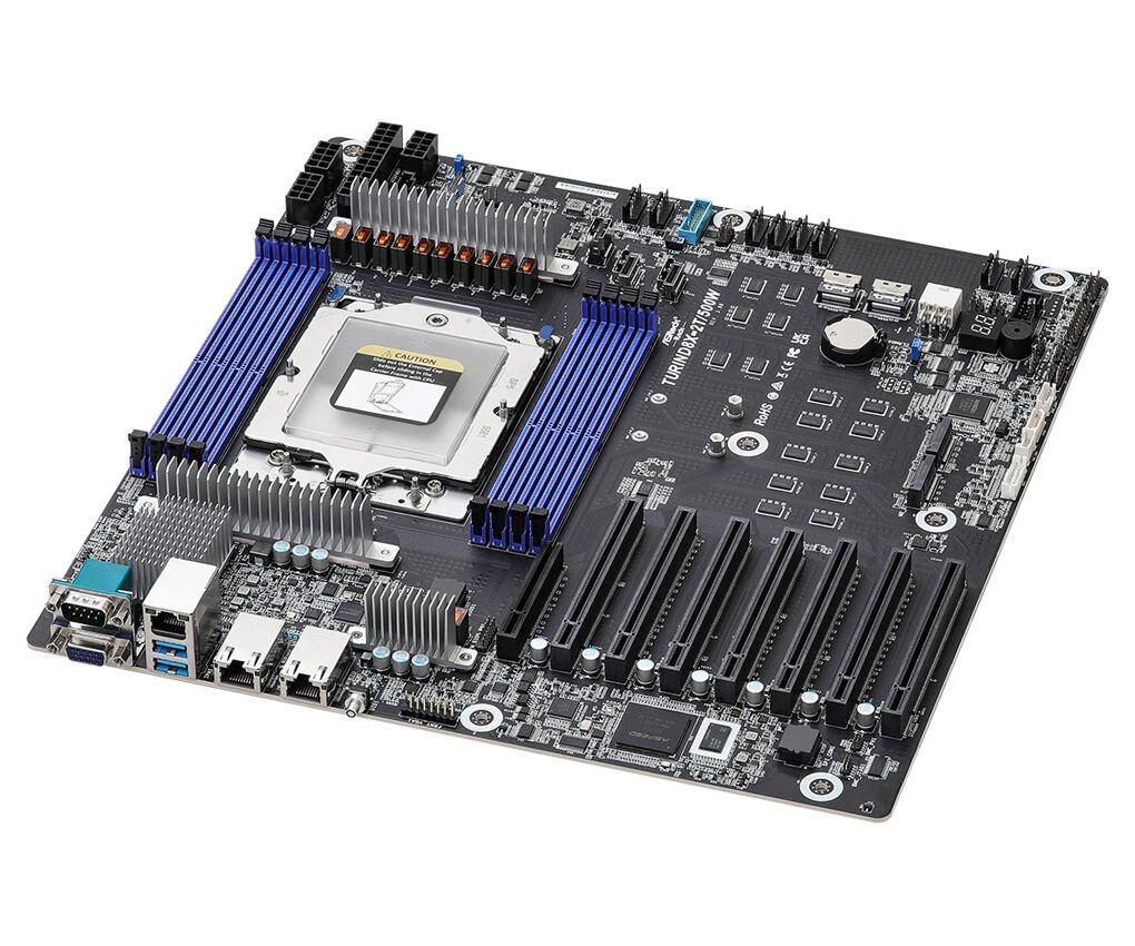 ASRock Mainboard TurinD8X-2T/500W EEB Single Sockel SP5 Single
