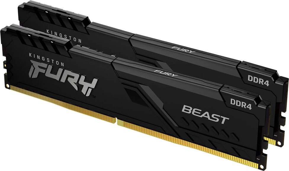 Kingston Fury Beast 64 GB (2x 32GB) Kit UDIMM DDR4-3200 KF432C16BBK2/64