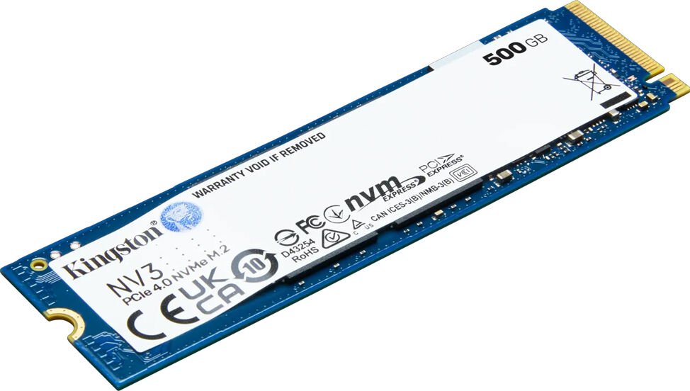 Kingston SNV3S/500G 500 GB 0,29 DWPD M.2 2280 PCIe 4.0 x4 (NVMe) SSD