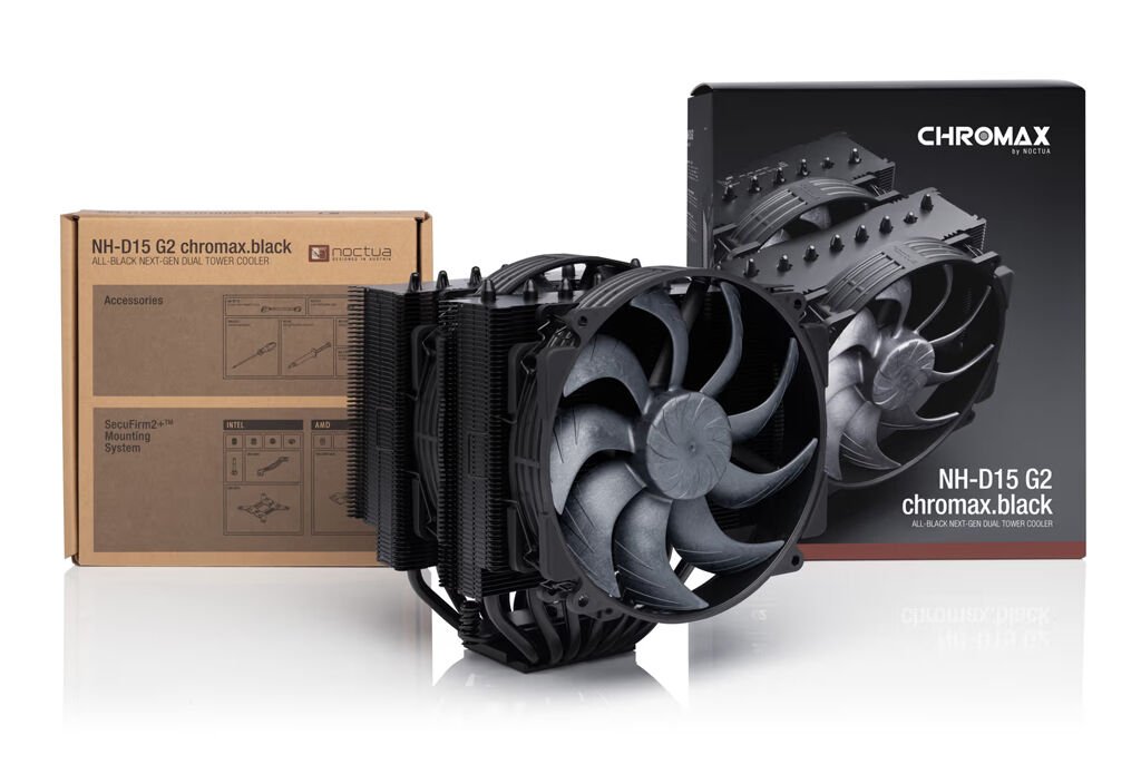 Noctua NH-D15 G2 chromax.black Tower CPU-Kühler for Socket 1150, 1151, 1155, 1156, 1200, 1700, 1851, AM4, AM5