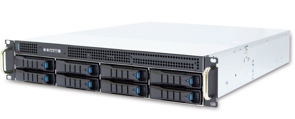 AIC Chassis RSC-2KTS 2U 8x 3,5" hot-swap 550W redandant inklusive rail-kit