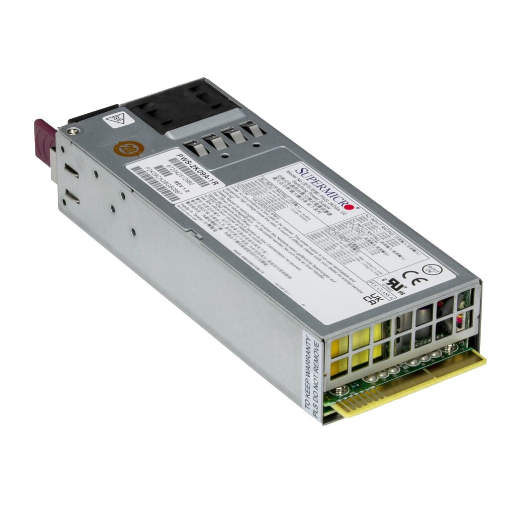 Supermicro Netzteil PWS-2K09A-1R 1U 2000W 80 Plus Titanium redundant