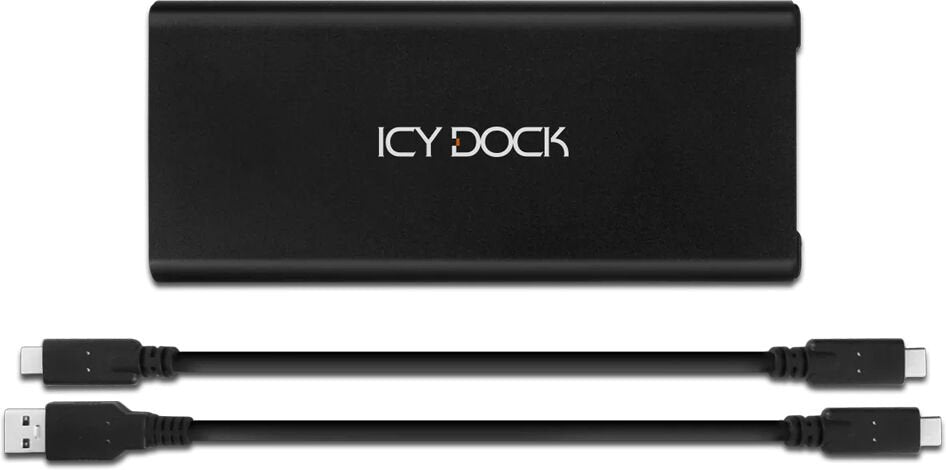 Icy Dock ICYNano MB861U31-1M2B USB-C+A 3.2 Gen 2 (10Gbps) auf M.2 NVMe SSD Thunderbolt 4