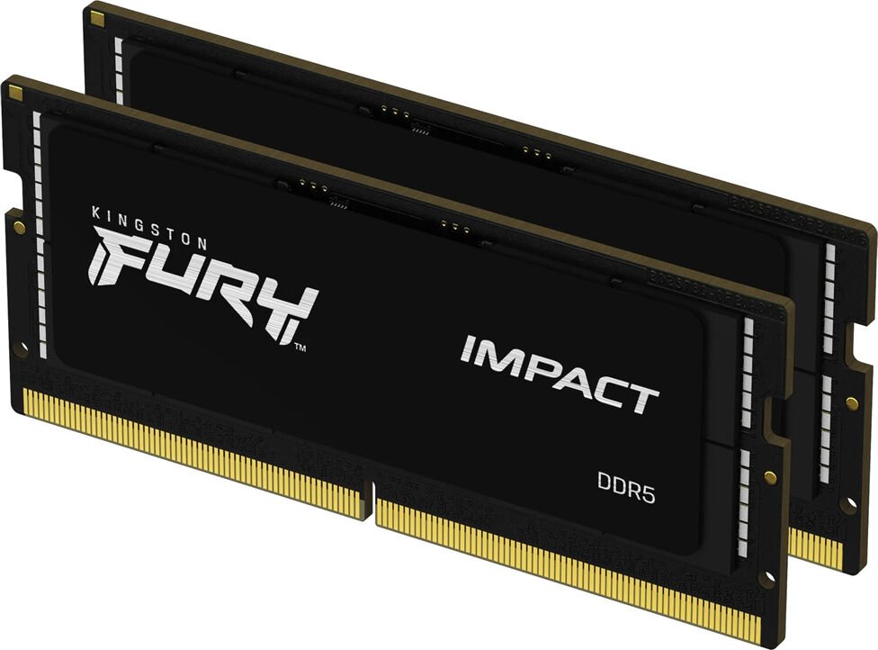 Kingston Fury Impact 64 GB (2x 32GB) Kit SO-DIMM DDR5-4800 KF548S38IBK2-64