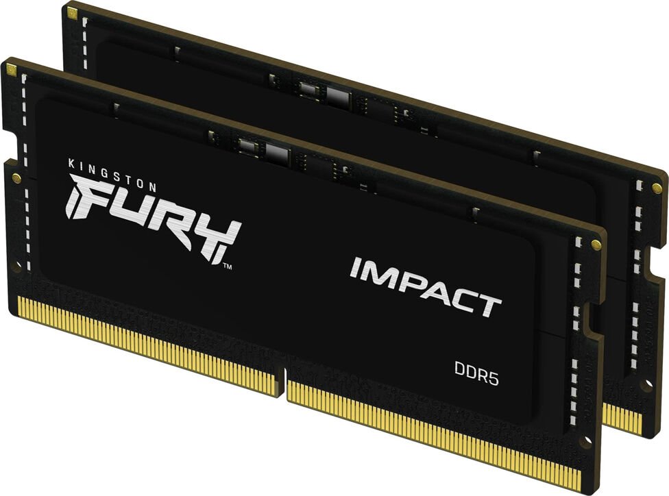 Kingston Fury Impact 16 GB (2x 8GB) Kit SO-DIMM DDR5-4800 KF548S38IBK2-16
