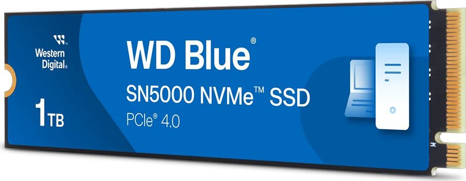 Western Digital Blue SN5000 WDS100T4B0E-00CNZ0 1000 GB 0,33 DWPD M.2 2280 PCIe 4.0 x4 (NVMe) SSD