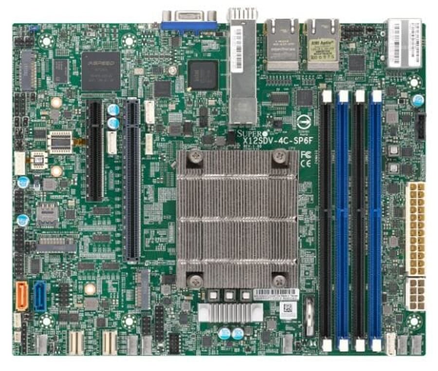 Supermicro Mainboard X12SDV-4C-SP6F flex-ATX Xeon D-1718T (4C/8T) 2.6 GHz Bulk