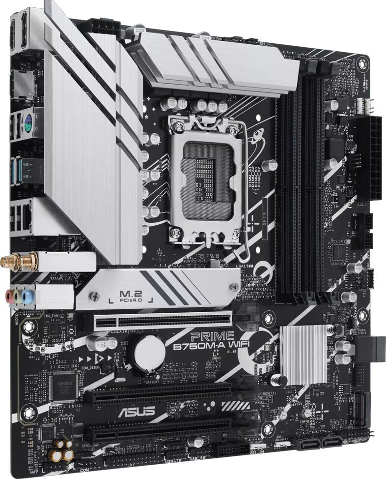 ASUS Mainboard PRIME B760M-A WIFI micro-ATX Sockel 1700 DDR5 Retail