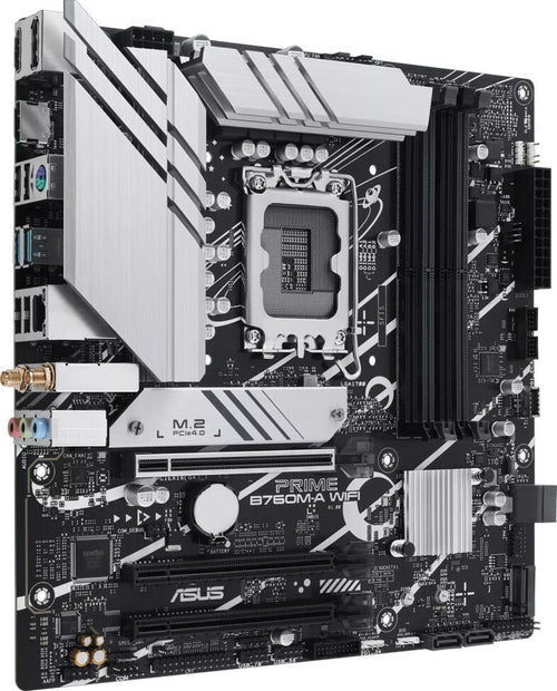 ASUS Mainboard PRIME B760M-A WIFI micro-ATX Sockel 1700 DDR5 Retail