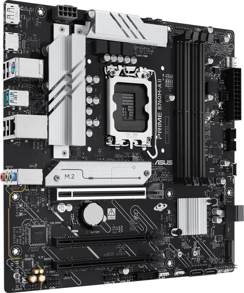 ASUS Mainboard PRIME B760M-A II-CSM micro-ATX Sockel 1700 DDR5 Retail