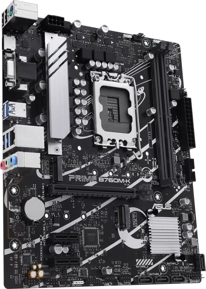 ASUS Mainboard PRIME B760M-K micro-ATX Sockel 1700 DDR5 Retail