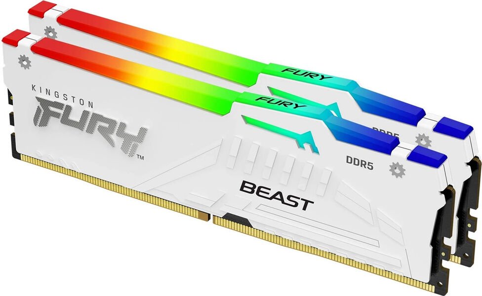 Kingston Fury Beast RGB 64 GB (2x 32GB) Kit UDIMM DDR5-6000 KF560C30BWEAK2-64