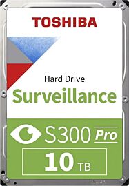 Toshiba S300 Pro MD10ADA10TV Surveillance 10000 GB 3,5" 88,9mm 7200rpm SATA-3 24/7 512e