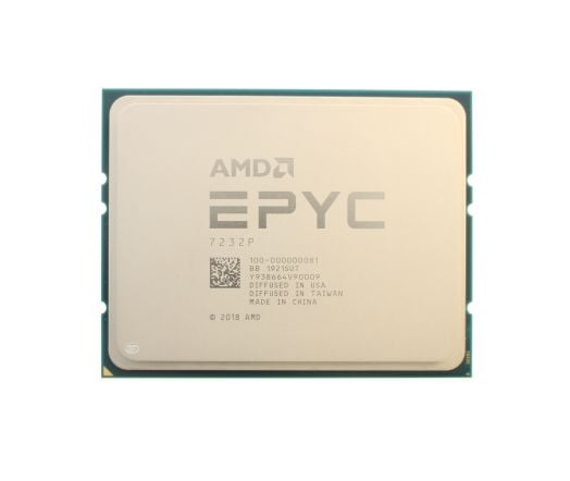 AMD EPYC 7232P CPU Processor 8 Core 3.10GHz 32MB Cache 120W - 100-000000081