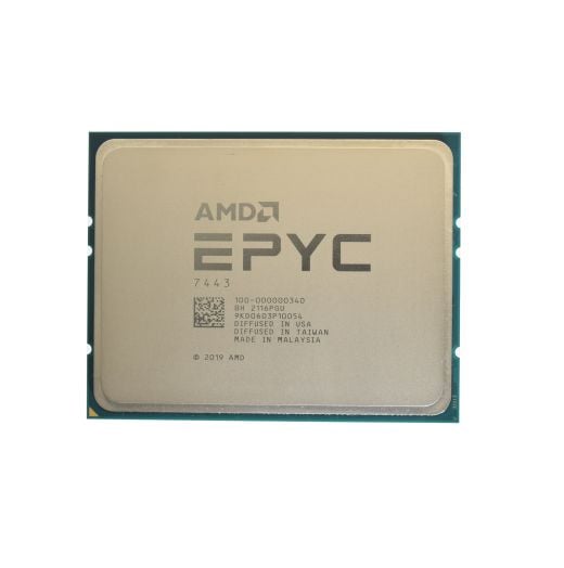 Unlocked AMD EPYC 7443 CPU Processor 24 Core 2.85GHz 128MB Cache 200W - 100-000000340