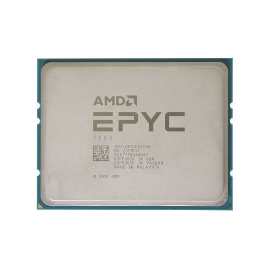 Unlocked AMD EPYC 7663 CPU Processor 56 Core 2.00GHz 256MB Cache 240W - 100-000000318