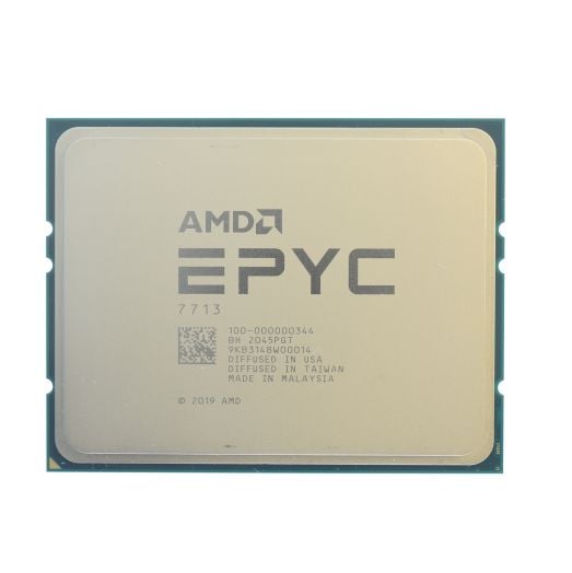 Unlocked AMD EPYC 7713 CPU Processor 64 Core 2.00GHz 256MB Cache 225W - 100-000000344