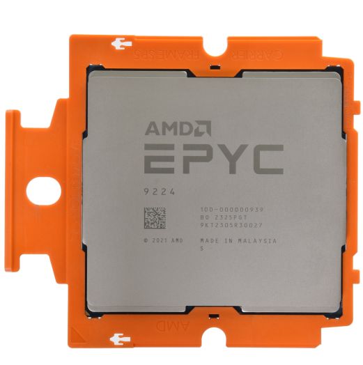 Unlocked AMD EPYC 9224 CPU Processor 24 Core 2.50GHz 64MB Cache 200W - 100-000000939