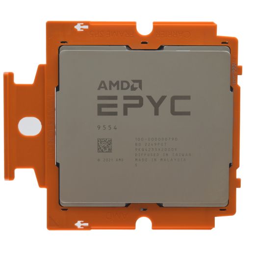 Unlocked AMD EPYC 9554 CPU Processor 64 Core 3.10GHz 256MB Cache 360W - 100-000000790