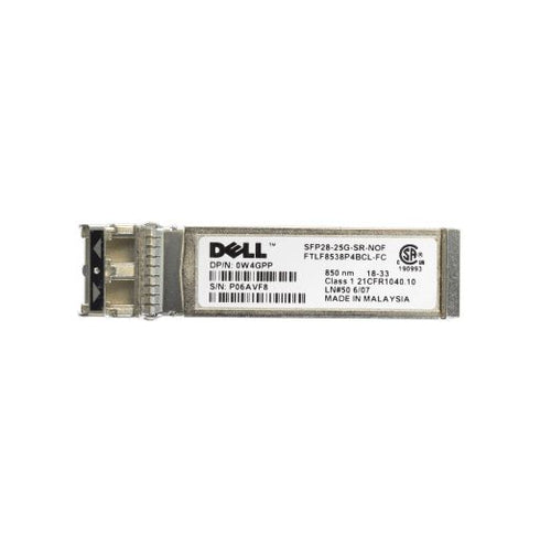 Dell 25GB SFP28 FC Short Range Transceiver Module - W4GPP SFP28-25G-SR-NOF