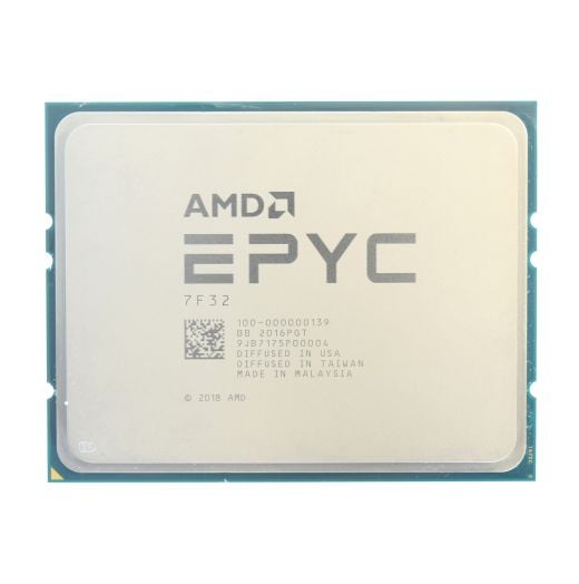 Dell AMD EPYC 7F32 CPU Processor 8 Core 3.70GHz 128MB Cache 180W - 100-000000139