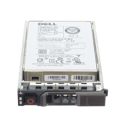 Dell Hitachi 2.5" 800GB 12GBPS WI SAS SSD Drive - CW988 HUSMM1680ASS204
