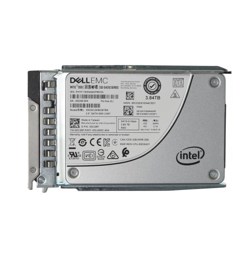 Dell Intel D3-S4510 Series 2.5" 3.84TB 6GBPS SATA SSD Drive - DC29P SSDSC2KB038T8R