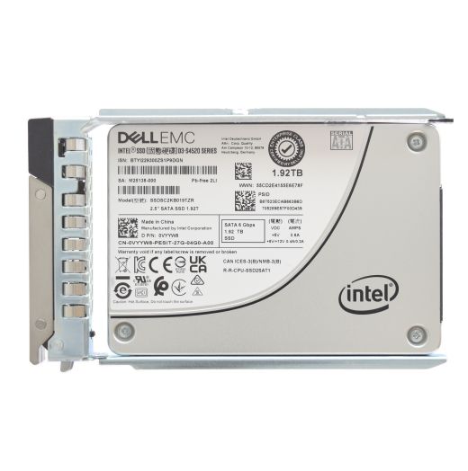 Dell Intel D3-S4520 Series 2.5" 1.92TB 6GBPS RI SATA SSD Drive - VYYW8 SSDSC2KB019TZR