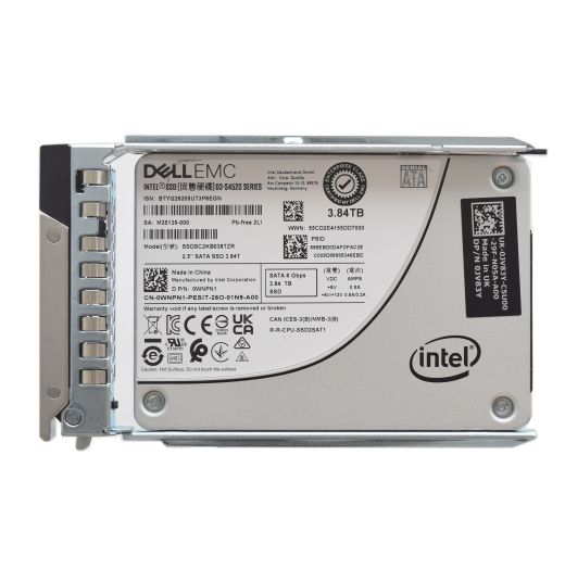 Dell Intel D3-S4520 Series 2.5" 3.84TB 6GBPS RI SATA SSD Drive - WNPN1 SSDSC2KB038TZR
