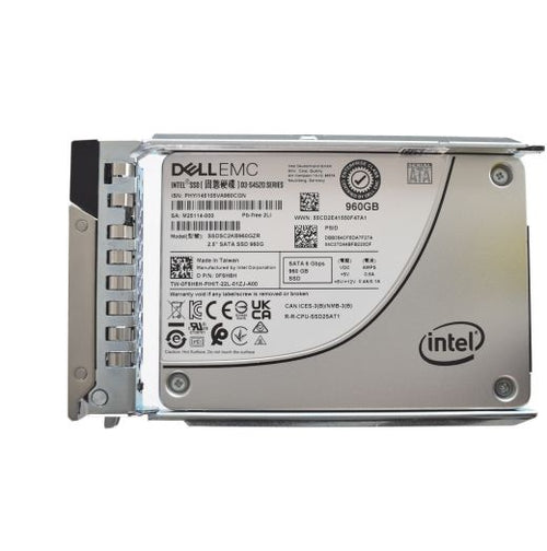 Dell Intel D3-S4520 Series 2.5" 960GB 6GBPS SATA SSD Drive - F6H8H SSDSC2KB960GZR
