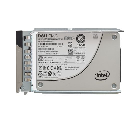 Dell Intel D3-S4620 Series 2.5" 480GB 6GBPS MU SATA SSD Drive - 00DJ5 SSDSC2KG480GZR