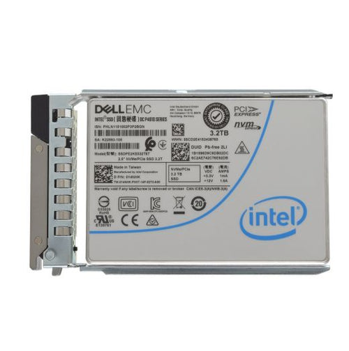 Dell Intel DC P4610 Series 2.5" 3.2TB Gen 3 NVMe SSD Drive - 14NHK SSDPE2KE032T8T