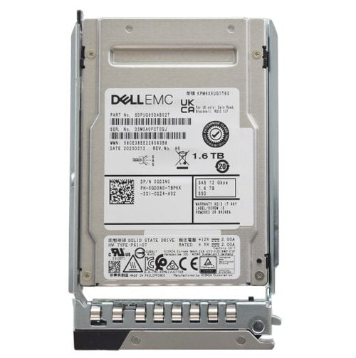 Dell Kioxia 2.5" 1.6TB 12GBPS MU SAS SSD Drive - GD3N0 KPM6XVUG1T60