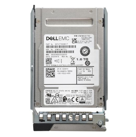 Dell Kioxia 2.5" 1.6TB 24GBPS MU SAS SSD Drive - G4NY4 KPM7WVUG1T60