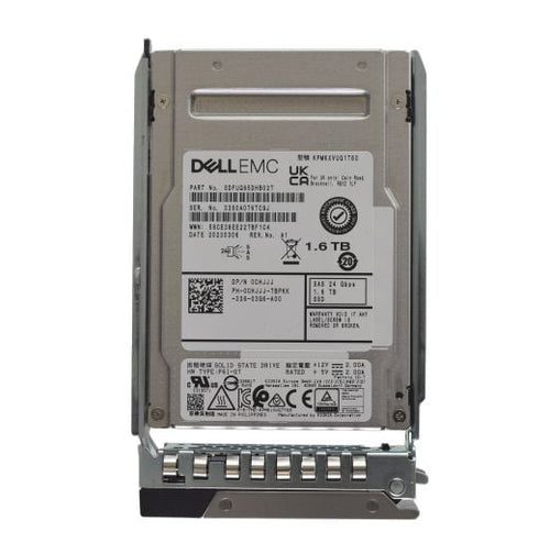 Dell Kioxia 2.5" 1.6TB 24GBPS SAS SSD Drive - CHJJJ KPM6XVUG1T60
