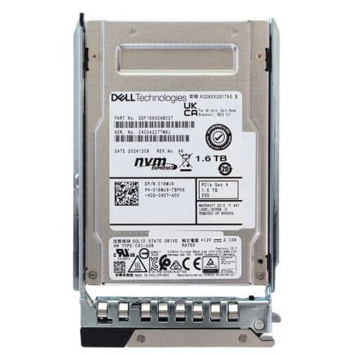 Dell Kioxia 2.5" 1.6TB Gen 4 MU NVMe SSD Drive - 16MJ9 KCD8XVUG1T60