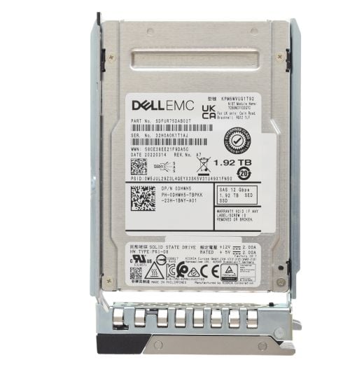 Dell Kioxia 2.5" 1.92TB 12GBPS SED MU SAS SSD Drive - DHWH5 KPM6WVUG1T92