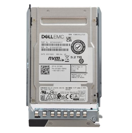 Dell Kioxia 2.5" 3.2TB Gen 4 MU NVMe SSD Drive - 97GR0 KCM6XVUL3T20