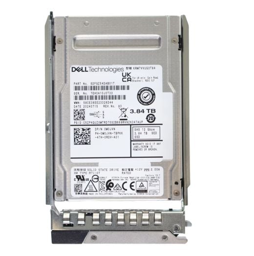 Dell Kioxia 2.5" 3.84TB 12GBPS MU SED SAS SSD Drive - M0JVN KRM7VVUG3T84