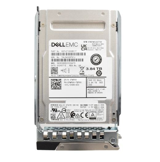 Dell Kioxia 2.5" 3.84TB 24GBPS MU SED SAS SSD Drive - FMP6K KPM7WVUG3T84