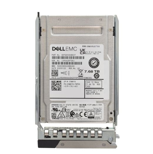 Dell Kioxia 2.5" 7.68TB 12GBPS SED SAS SSD Drive - 5MHY8 KRM6VRUG7T68