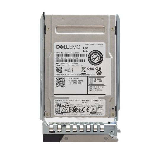 Dell Kioxia 2.5" 960GB 12GBPS MU SED SAS SSD Drive - 42XXC KRM6VVUG960G