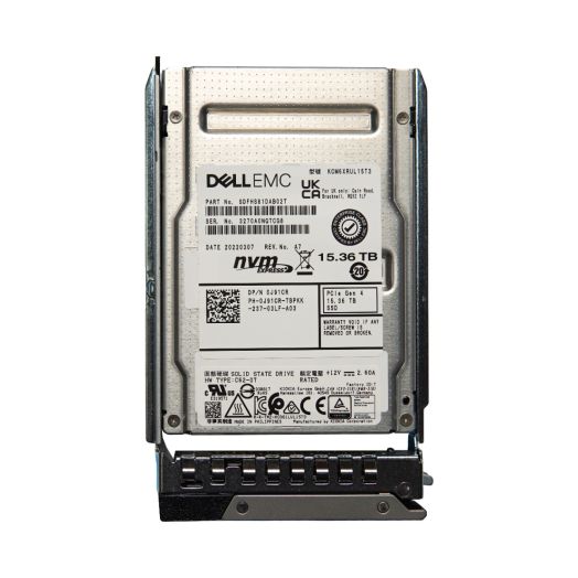 Dell Kioxia CM6-R 2.5" 15.36TB Gen 4 RI NVMe SSD Drive - J91CR KCM6XRUL15T3